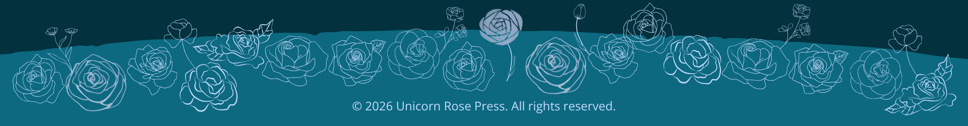 footer with copyright