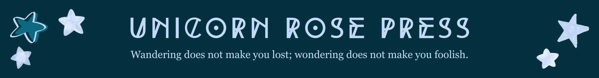 unicorn rose press page header
